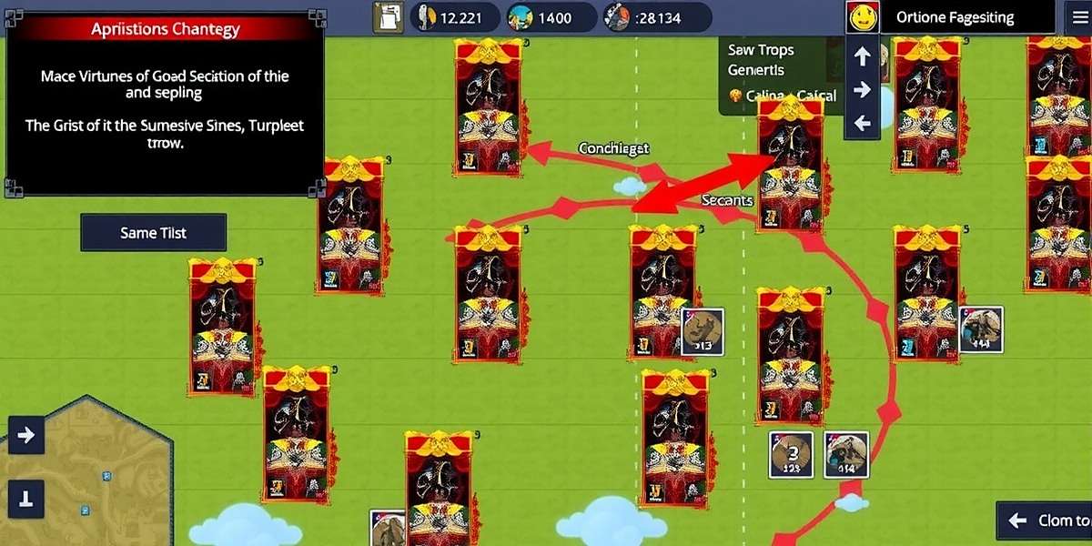 Mace Victorious General Battle Strategy Guide Mace Victorious General strategy guide showing optimal troop placement on a battlefield